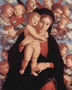 Andrea Mantegna Maria mit Kind und Engeln Sweden oil painting artist